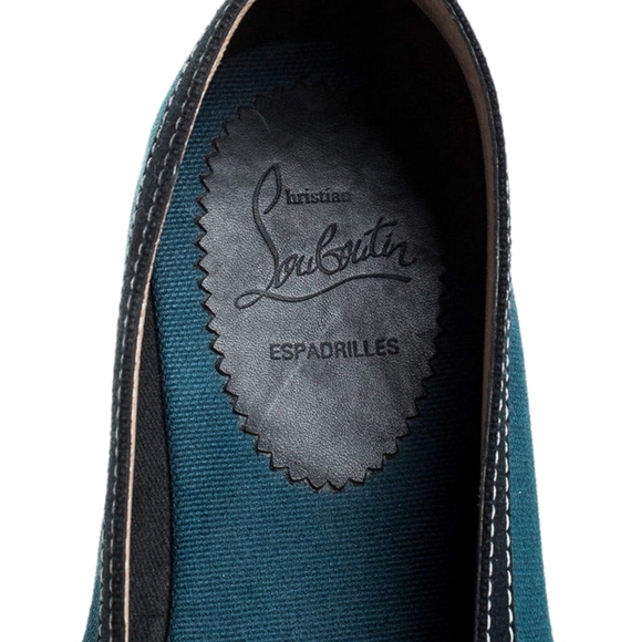 CHRISTIAN LOUBOUTIN | Men’s Blue Canvas Espadrille Loafers – EU 42 / US 9 main image 6